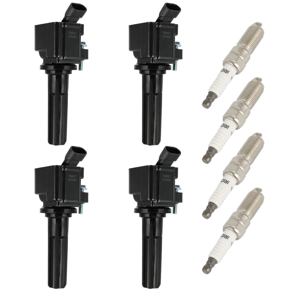 Set of 4 Ignition Coils and 4 Spark Plugs for Chevrolet Colorado GMC Canyon