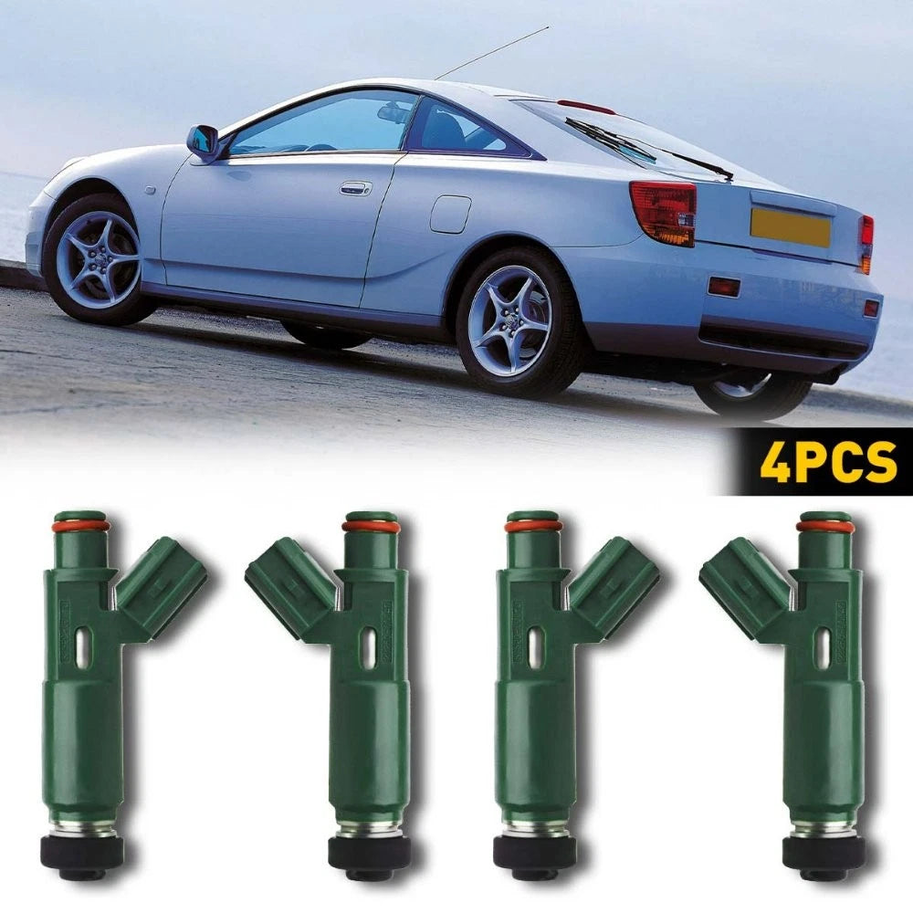 Set of 4 Fuel Injectors for Toyota Corolla 1.8L (2000–2004) Celica MR2 Spyder Matrix (2003–2006)