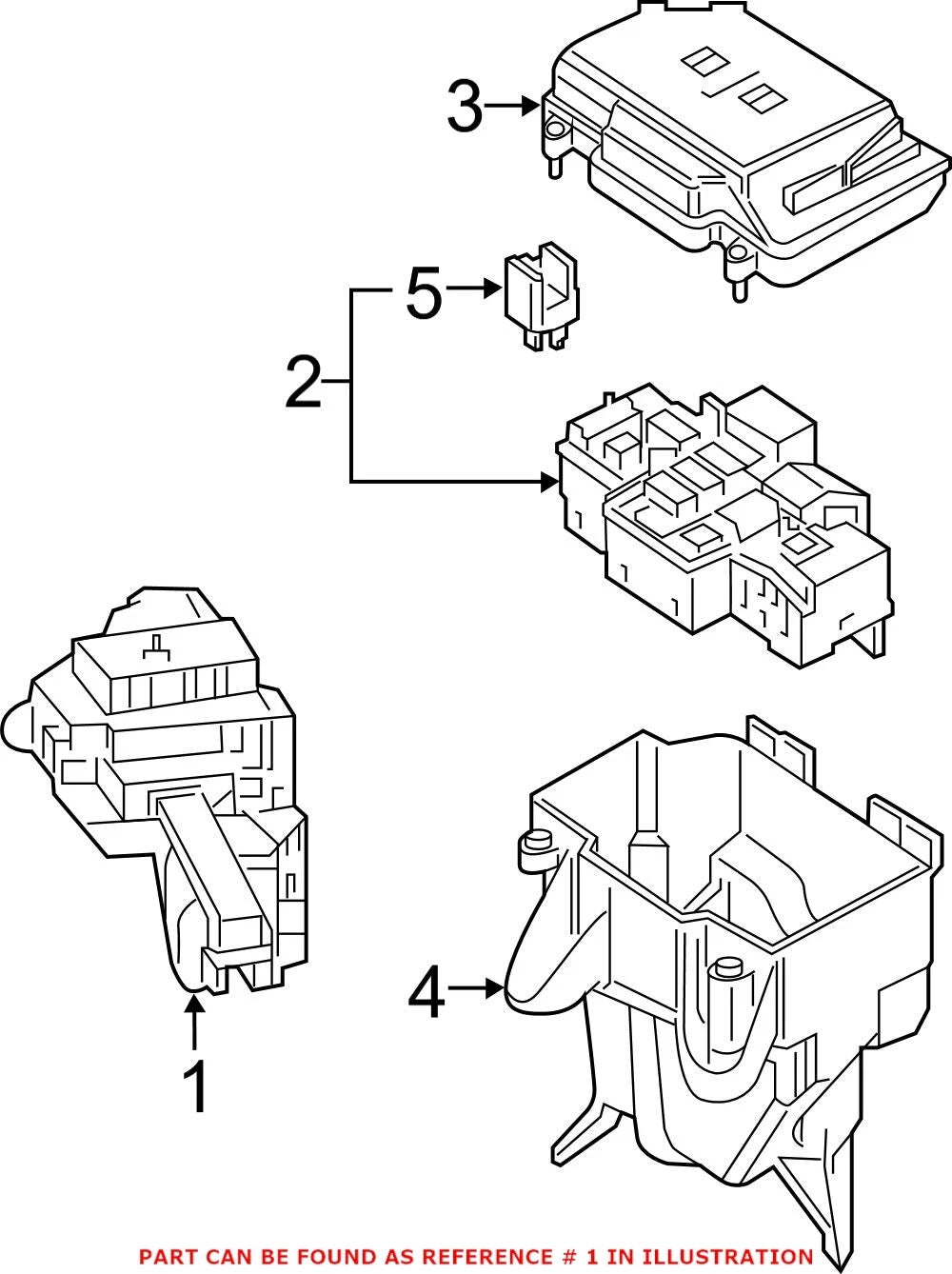 Genuine OEM Fuse Box 2055401950 for Mercedes