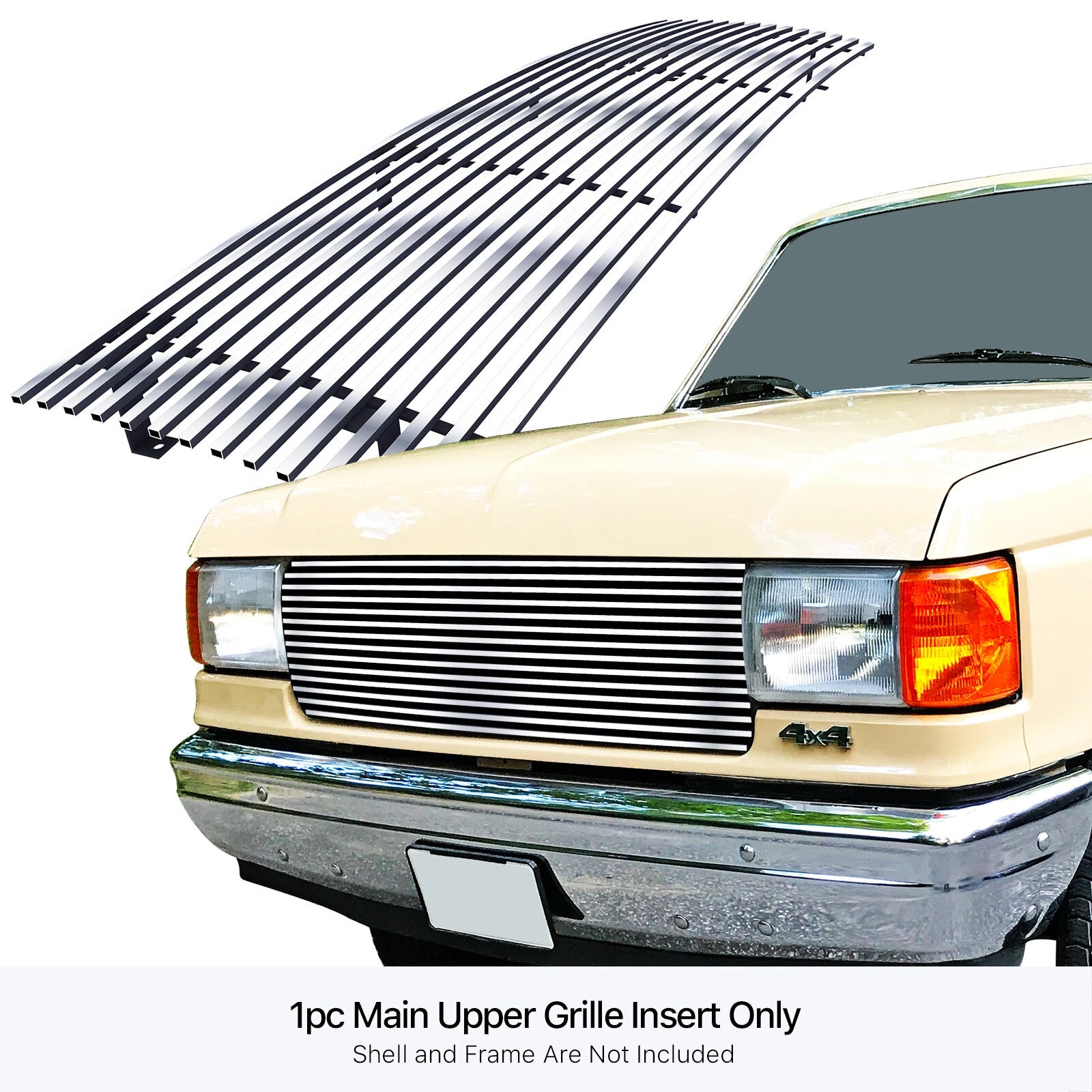 Stainless Billet Grille Insert for Ford Bronco/F-Series (1987-1991)