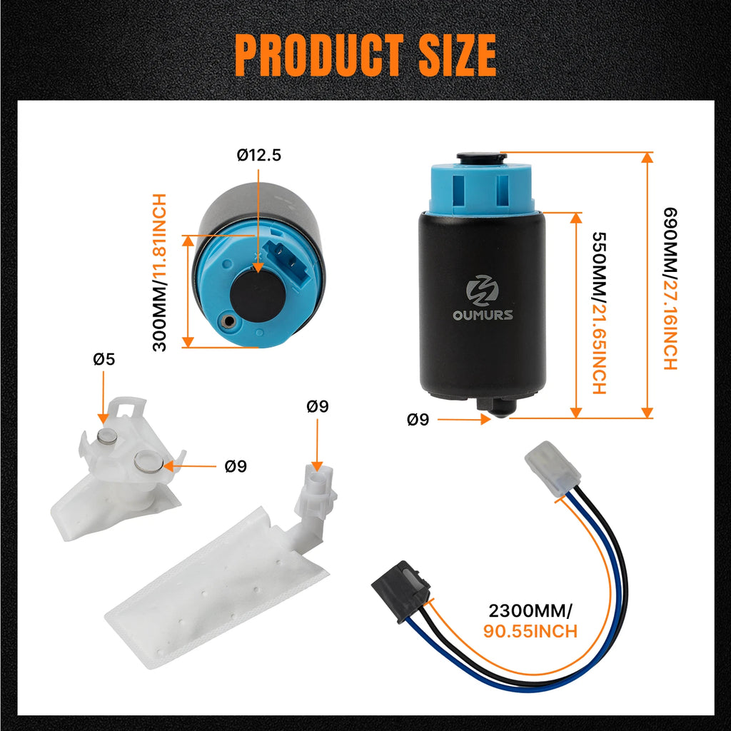 Fuel Pump with Strainers & Wiring Harness for Honda CBR1000RR (2008–2023)