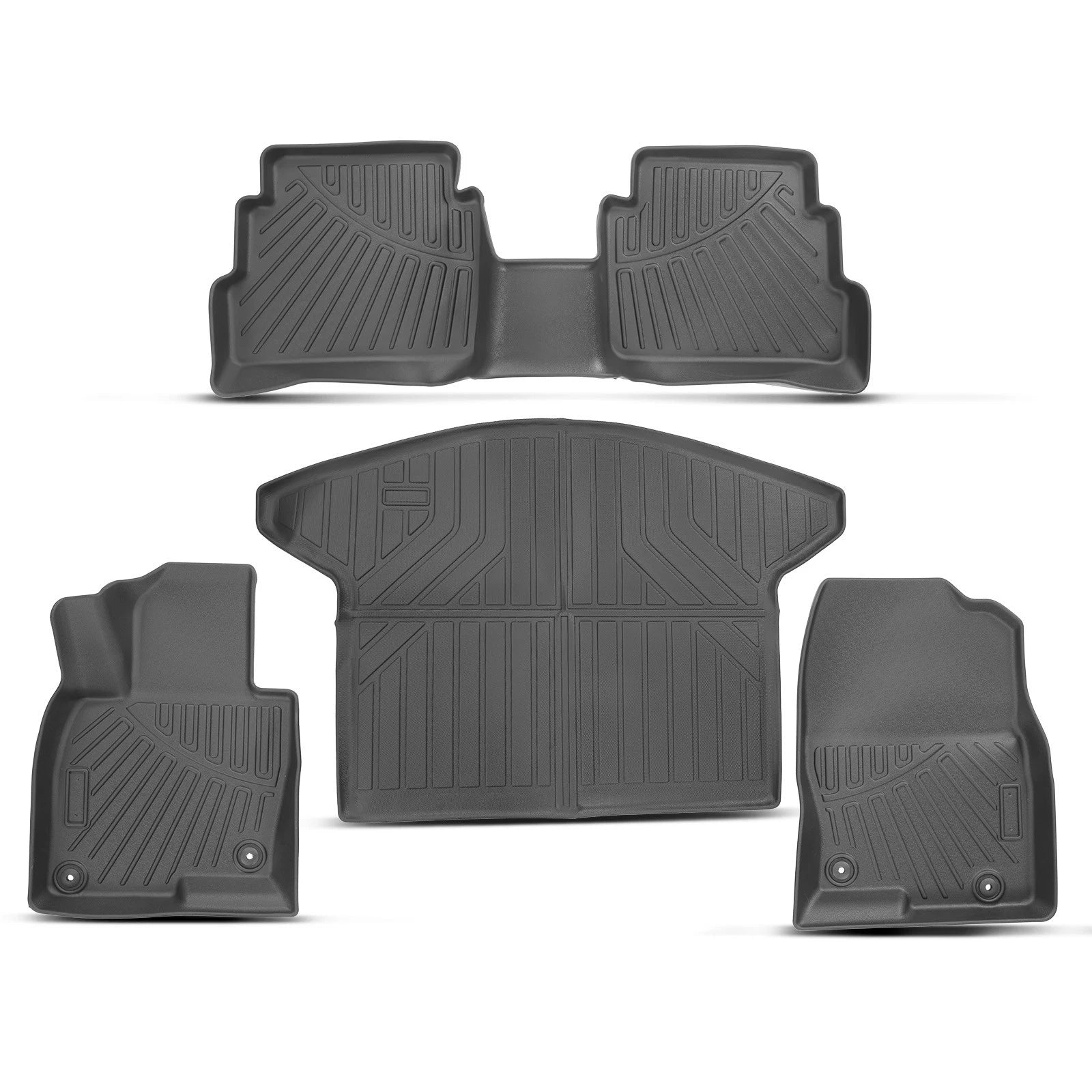 Set of 4 Rubber Floor Mats for Mazda CX-5 (2017-2024)