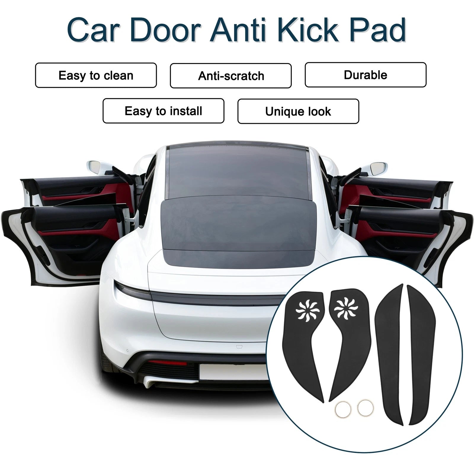 Set of 1 Car Door Anti Kick Pad Sticker Protector for Buick Excelle (2018)