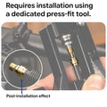 10pcs Gold Copper Hydraulic Brake Hose Connectors for Magura MT2/MT4/MT6/MT8