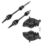 Front Steering Knuckles Wheel Hub Bearing CV Axles Kit for Toyota 698-425