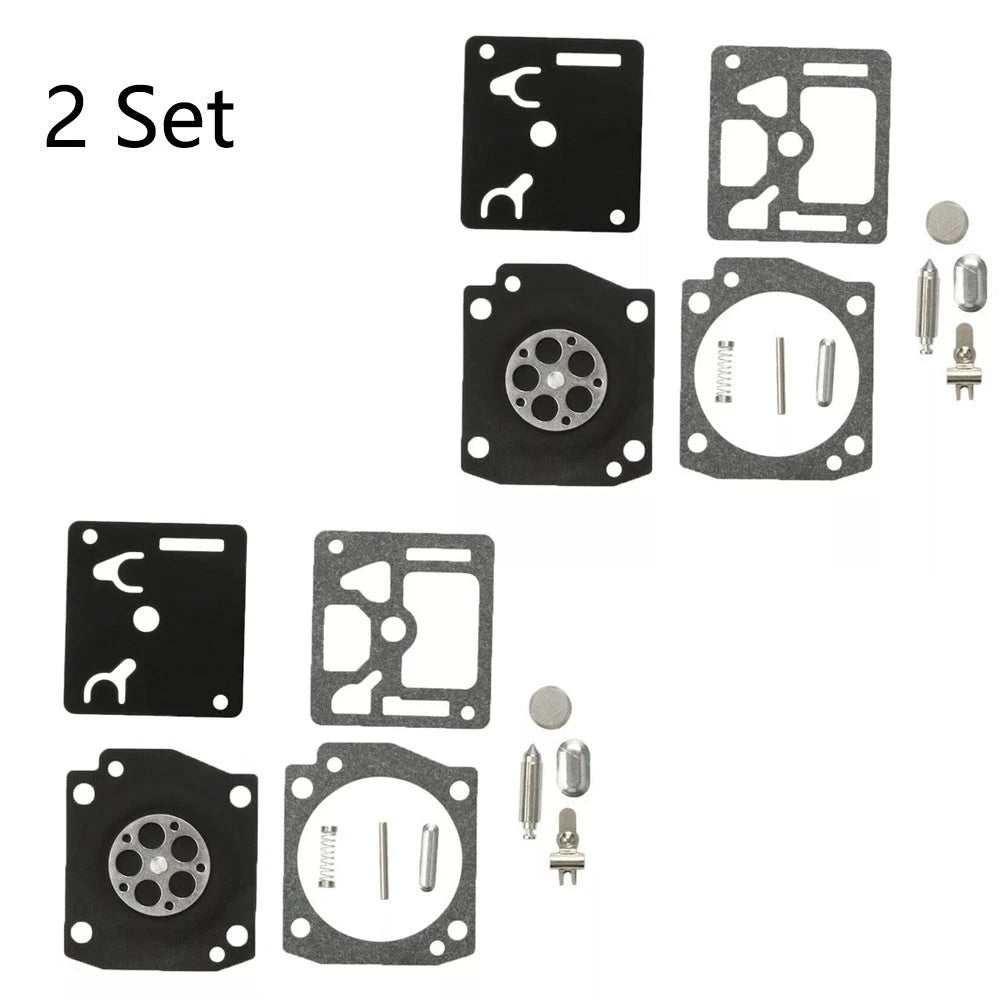 Set of 2 Chainsaw Carburetor Rebuild Kit for Husqvarna 346XP 350 353 (Zama RB-122)
