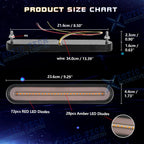 LED Flowing Turn Signal Tail Brake Running Light Bar for Dodge Ram (2009-2022)