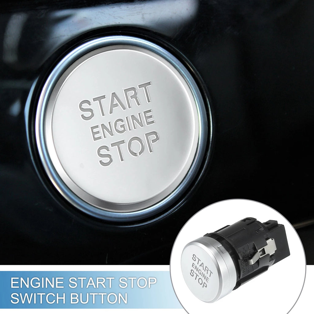 Engine Start Stop Switch Button for Audi A8 (2014–2016) No.4H1905217A Silver