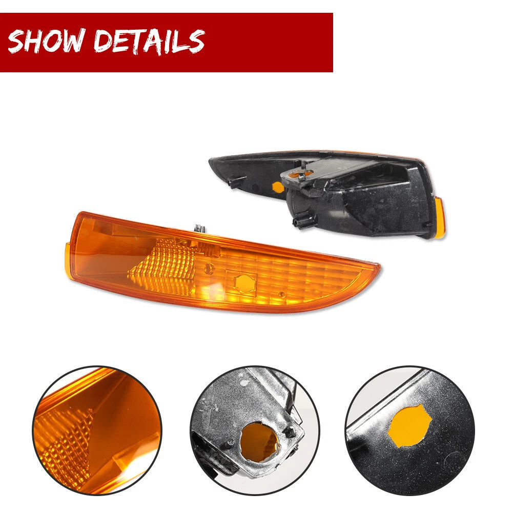 2X Amber Side Marker Turn Signal Lights for Chevy Camaro (1993–2002)