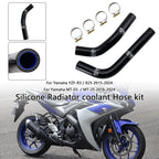 Silicone Radiator Coolant Hose for Yamaha MT-03 MT-25 YZF R3 R25 (2015–2024)