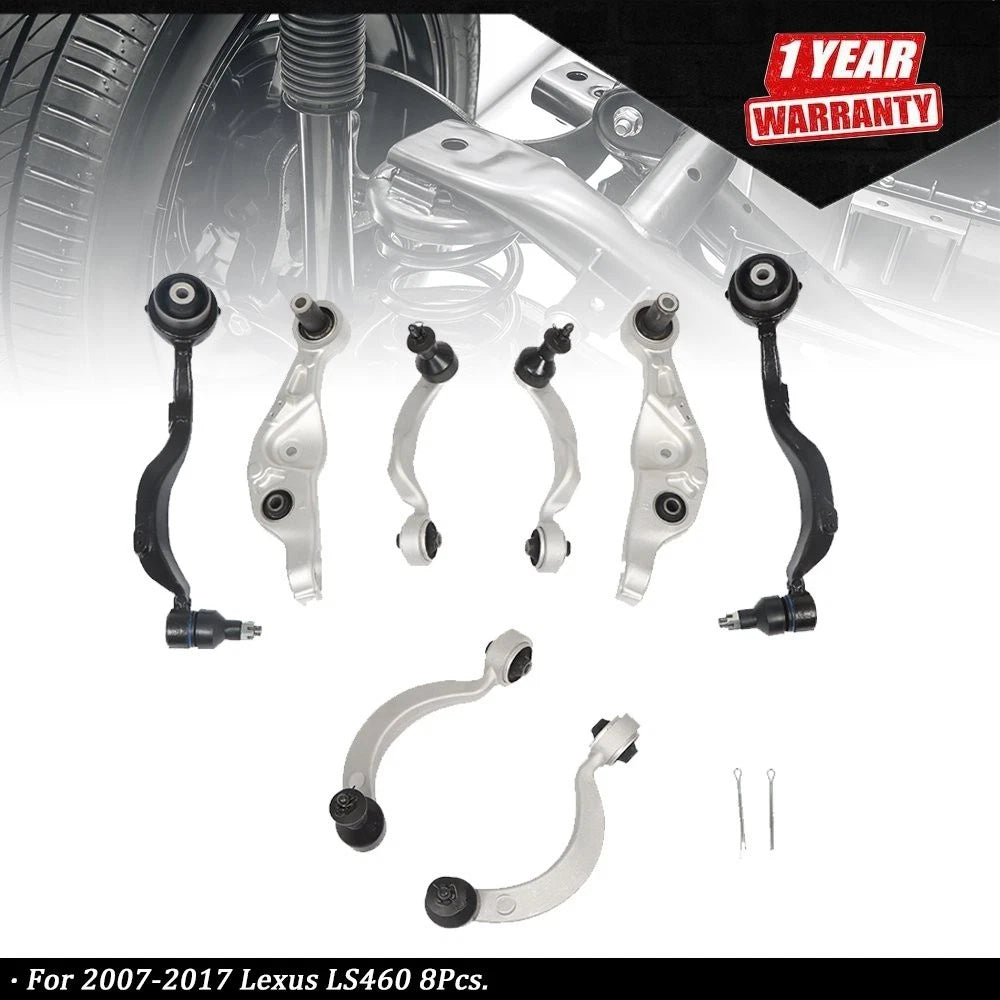 Set of 8 Front Upper Lower Control Arms Kit for Lexus LS460 (2007â2017)