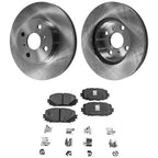 Front Brake Disc Rotors and Pads Kit for Toyota Yaris (2012)