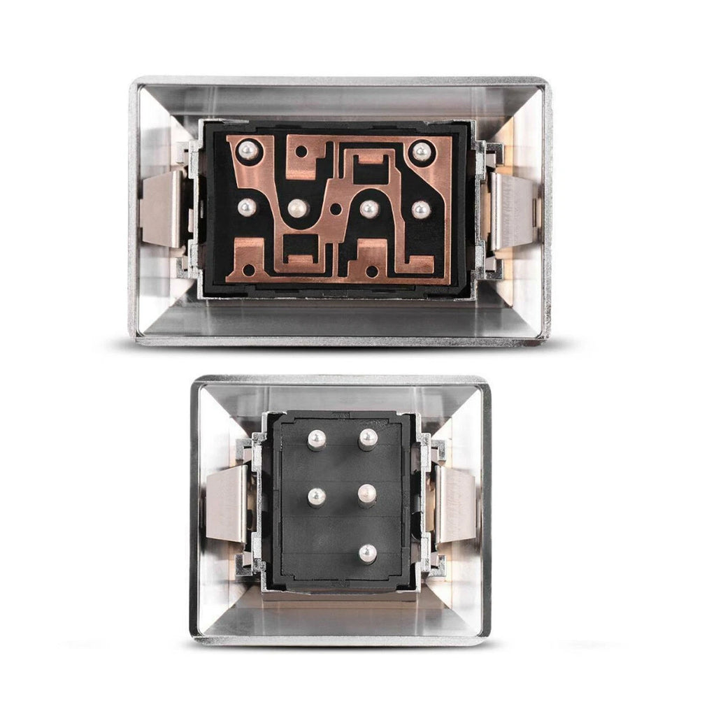 Set of 2 Chrome Power Window Switches for Chevy GMC Pontiac (20061549)