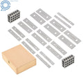 Set of 10 Precision Parallel Blocks for Woodworking (1/8 X 5")