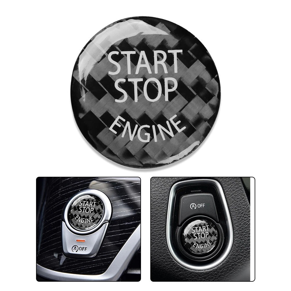 Carbon Fiber Sticker for Keyless Button (Universal)
