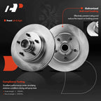 Front Brake Rotor & Ceramic Pads for Chevrolet Astro (1999-2002)