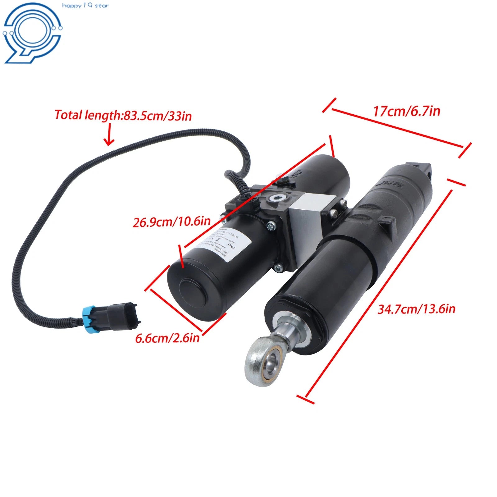 Cargo Box Power Lift Actuator for John Deere XUV 620i 850D (BM23079, BM22108)