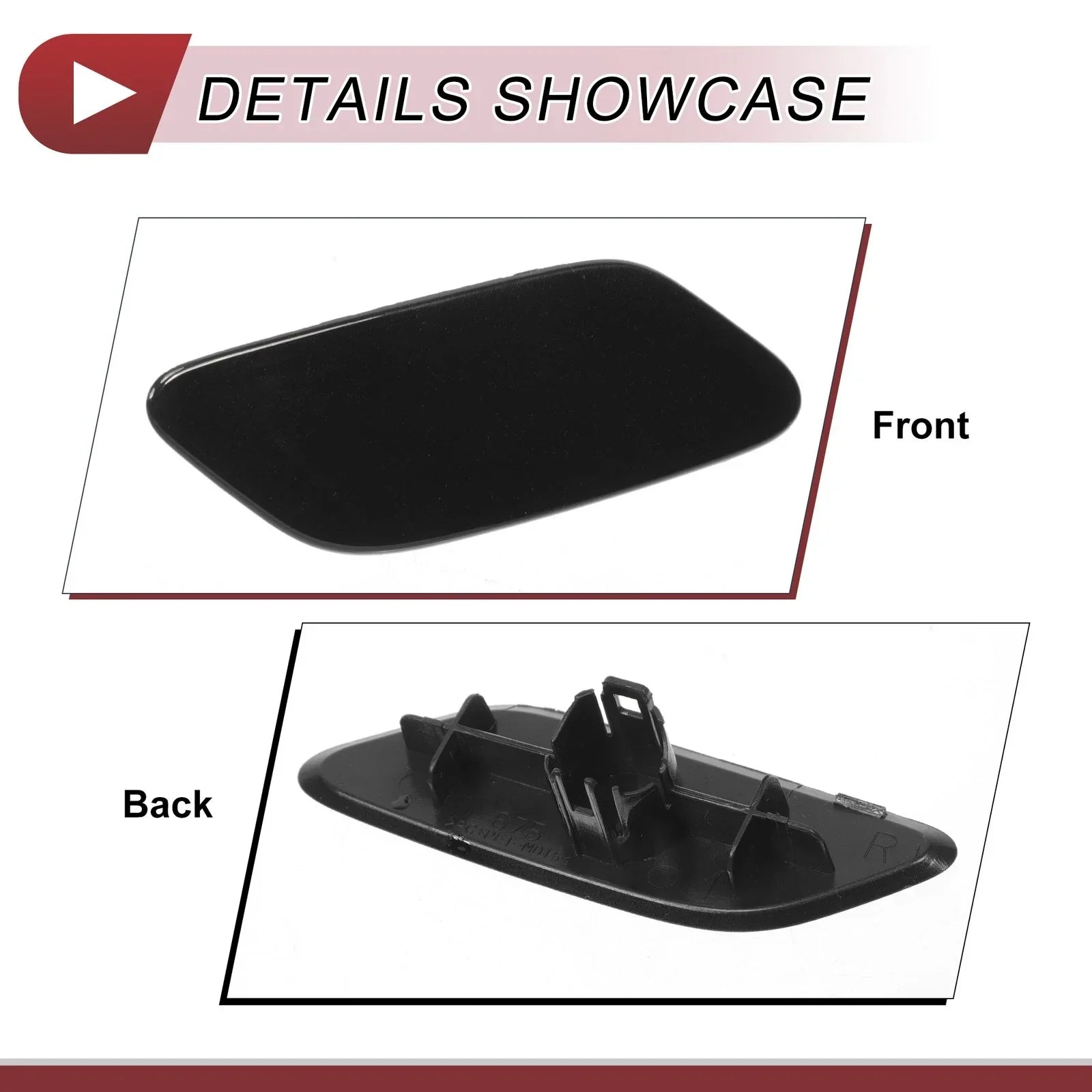 Front Right Washer Nozzle Cover for Lexus RX350 (2019-2022) Black 1 x Cap