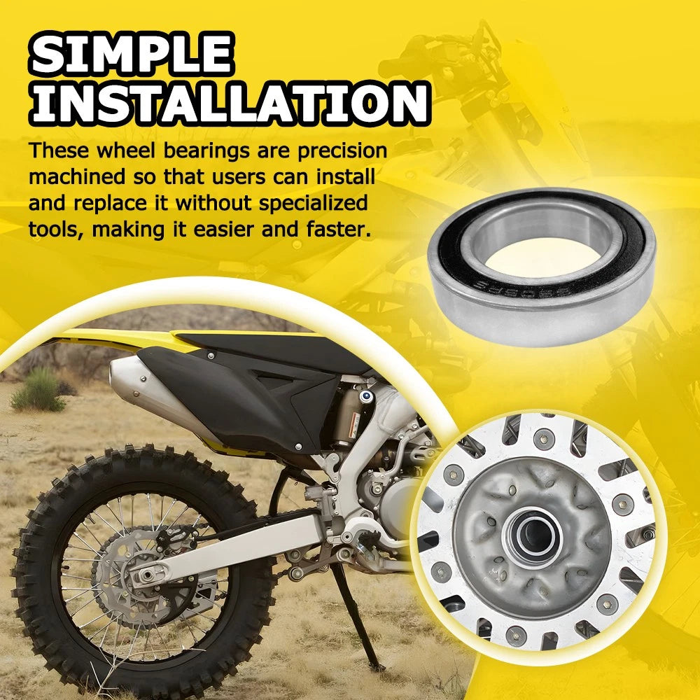 Rear Wheel Bearing Kit for Suzuki RMZ450 (2005–2018), RMX450 EXV (2010–2017)