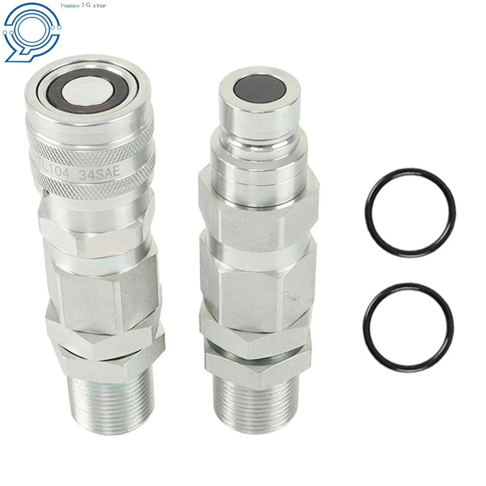 Hydraulic Quick-Connect Coupler for John Deere 35G 50C 260 325 CT332 (KV13884 AT312877)