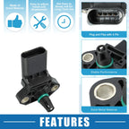 Manifold Absolute Pressure Sensor for Audi A3 (03G906051E, 03G-906-051-E)