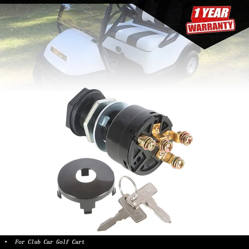 Ignition Key Switch for Club Car DS Gas Golf Cart (1996–Present)