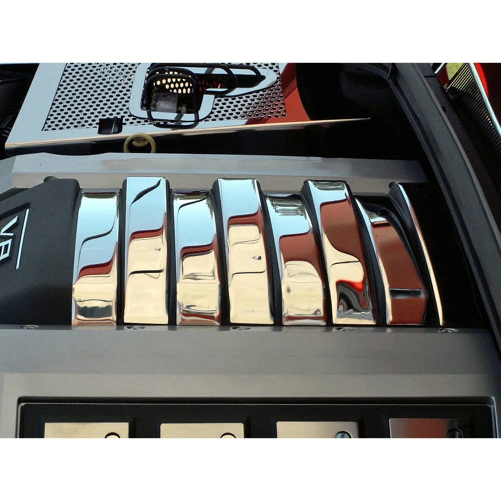 Polished Stainless Steel Plenum Trim Kit for 2010-2013 Camaro SS fits OEM Shroud