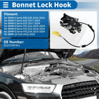 Hood Latch Assembly for BMW 5 Series F90 G30 (2016–2024) No. 51237347411