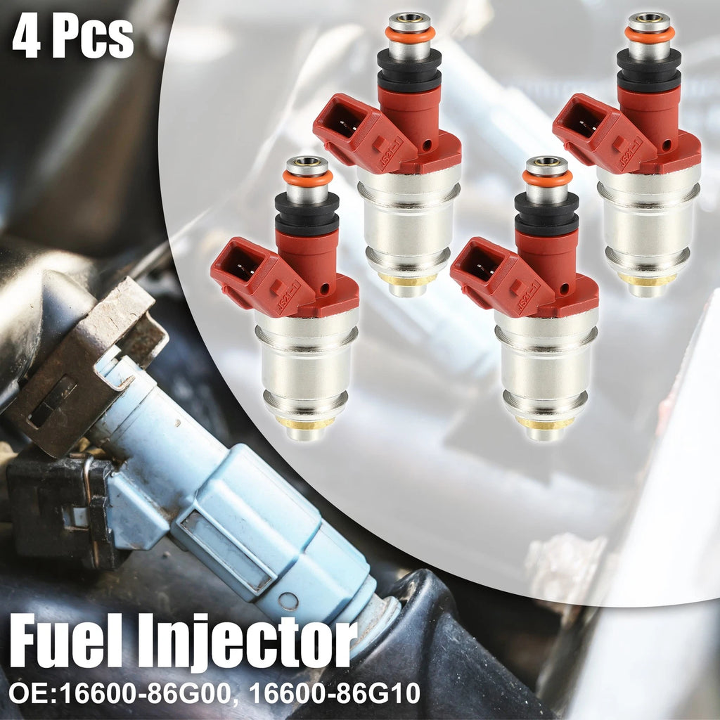 Set of 4 Fuel Injector Nozzles for Nissan Hardbody Pickup (1994) 16600-86G00