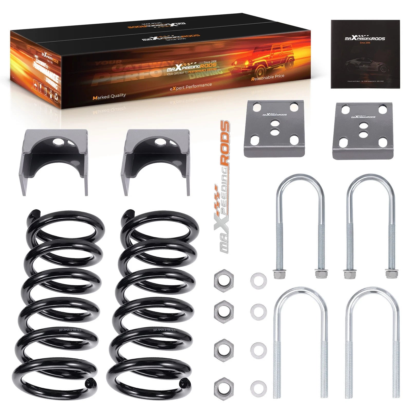3" Lowering Coil Springs & 5" Drop Axle Flip Kit for Ford Ranger/Mazda (1998–2014)