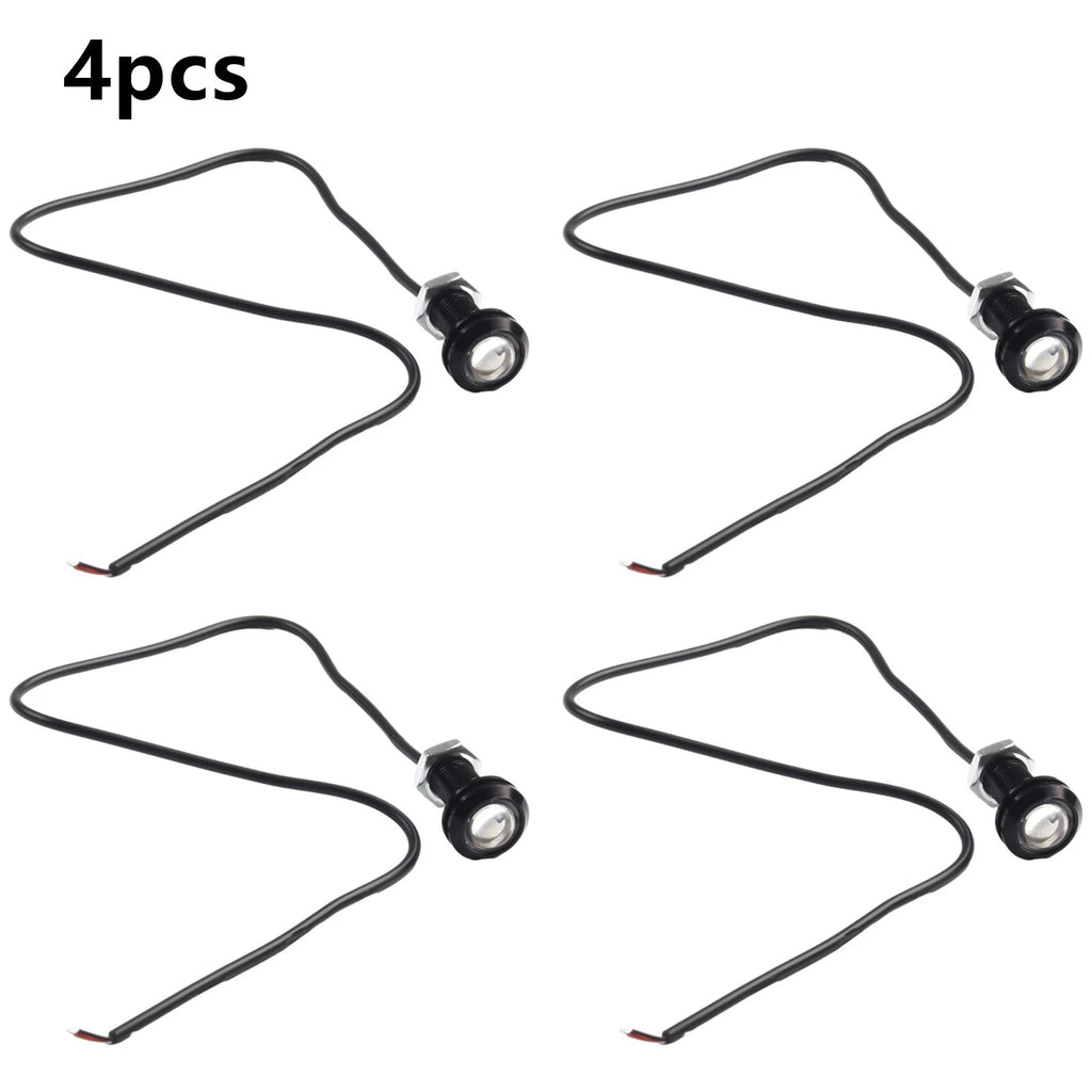 Set of 4 Blue LED Boat Lights for Outrigger Spreader Transom (Waterproof)