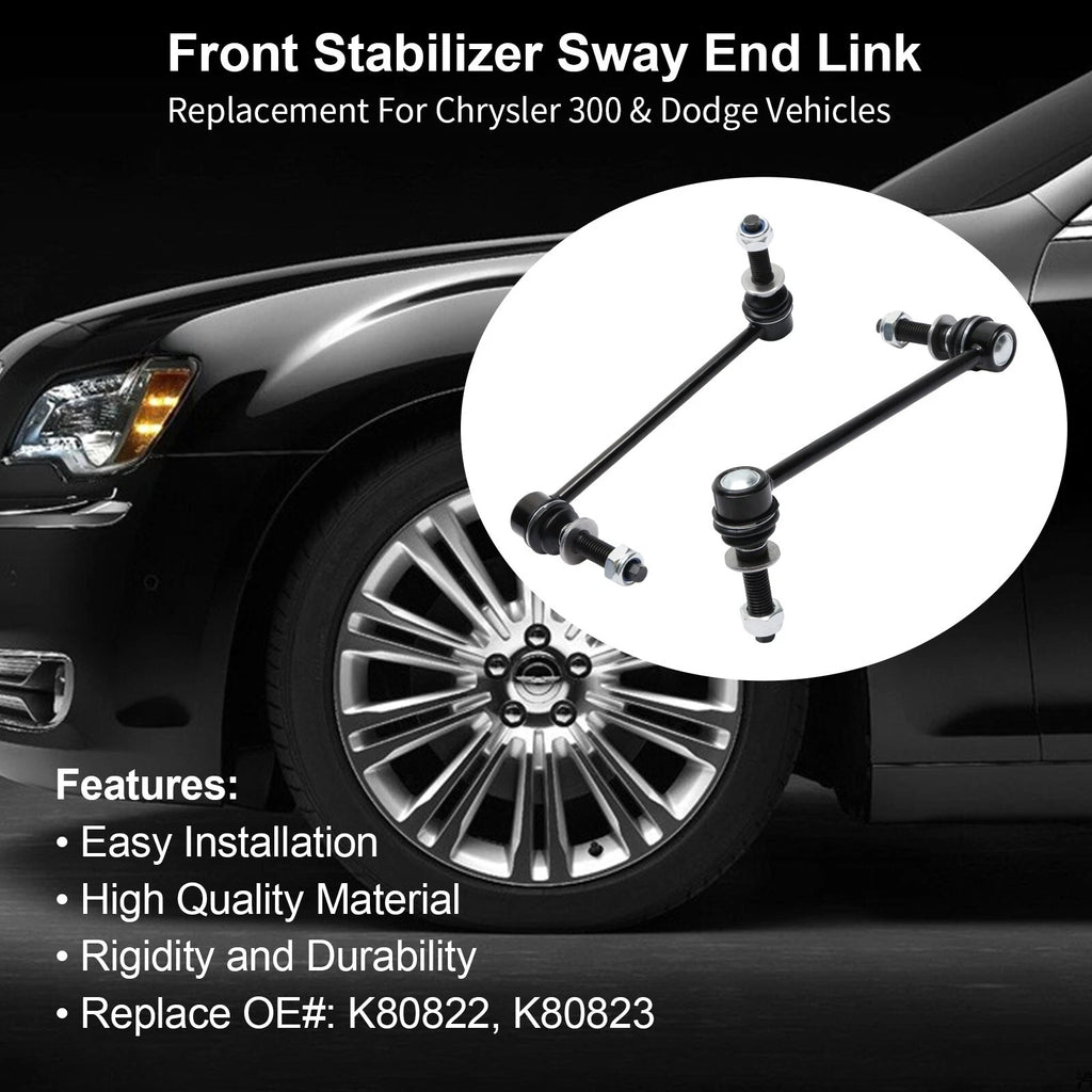 2x Front Sway Bar Links for Chrysler 300 Dodge Challenger Charger (2005–2019)
