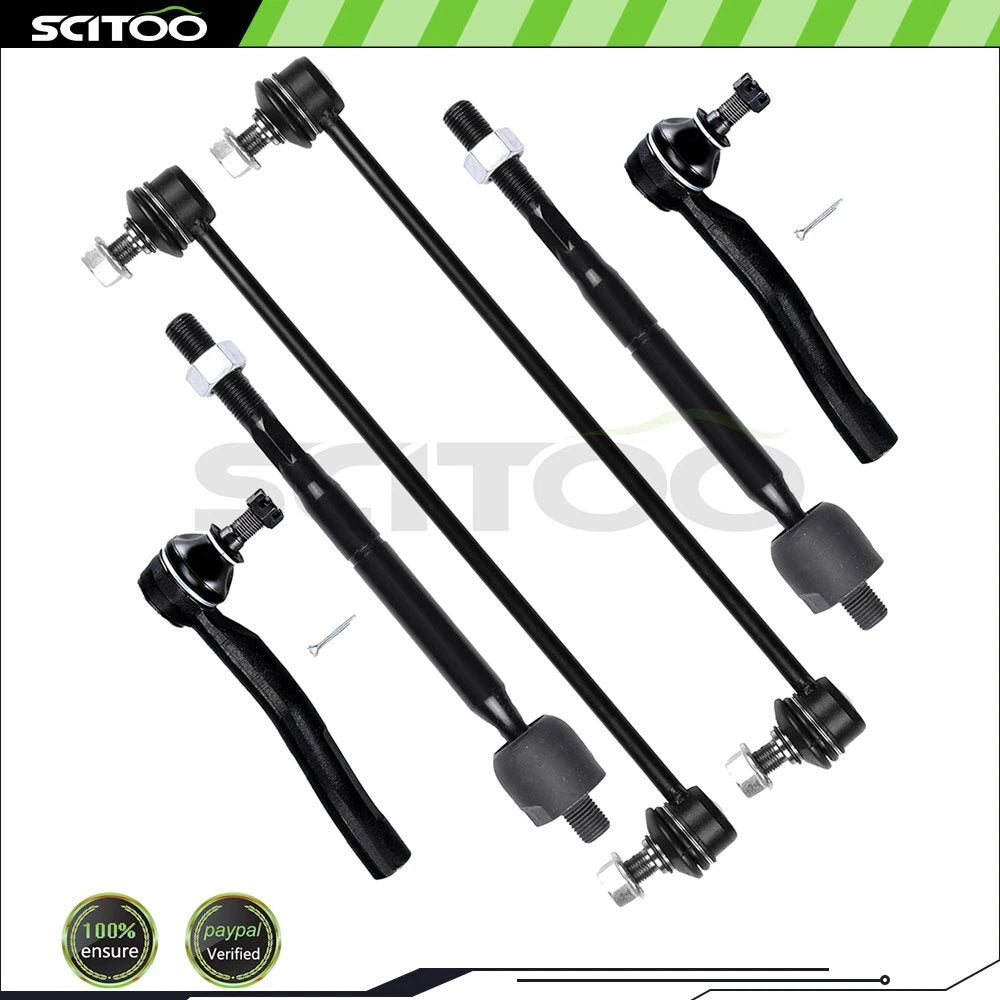 Front Tie Rod End & Sway Bar End Link Suspension Kit for Toyota Yaris (2007–2012)