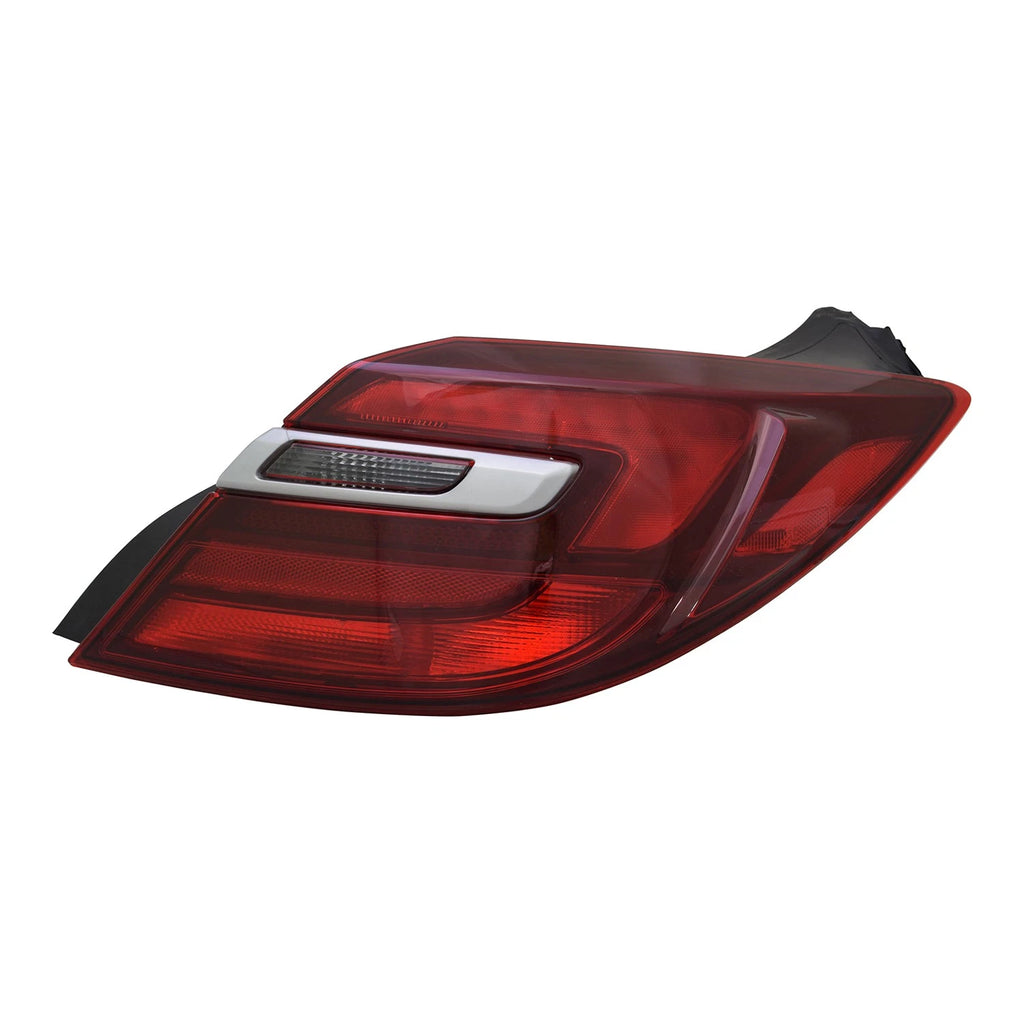 Replacement Passenger Side Outer Tail Light Assembly w/Chrome