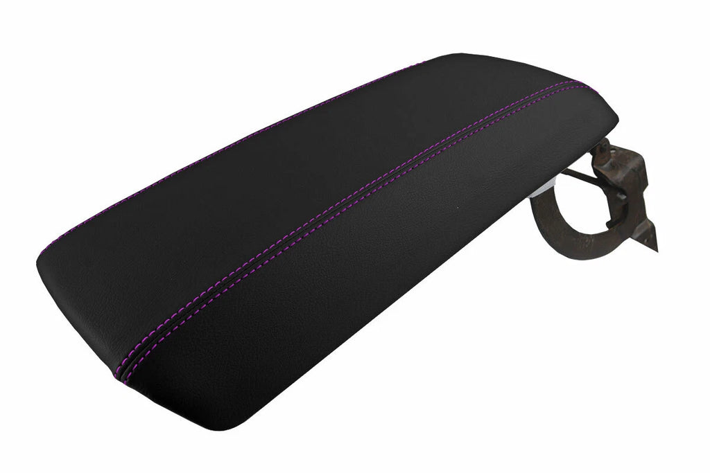 Armrest Cover for Ford Edge (2011–2020) Leather with Purple Stitch