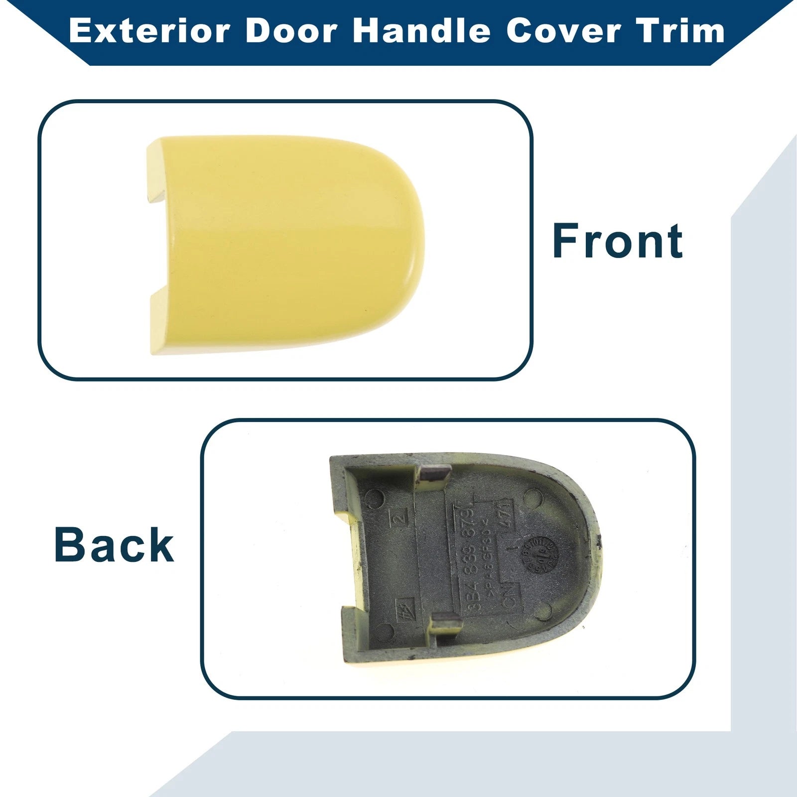 Exterior Door Handle Cover Trim for VW Golf (1999–2006) & Audi TT (1998–2006) Yellow