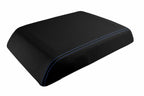 Leather Console Lid Armrest Cover for Hummer H2 (2005–2007) Blue Stitch