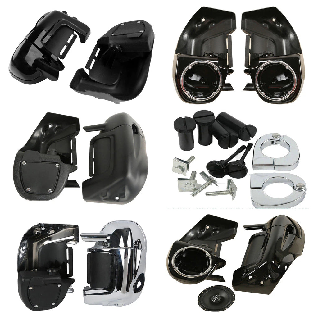 6.5" Speaker Box Pods for Harley Touring Models (1989–2013)