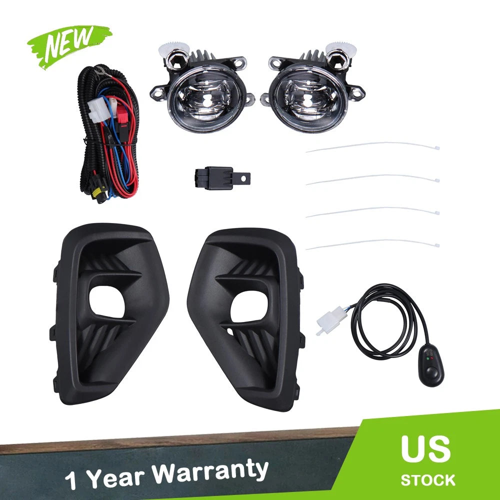 Set of 2 LED Fog Lights with Wire Harness & Switch for Ford Escape (2023–2025)