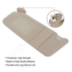 Driver Left Sun Visor for Toyota Venza (2009–2016) Tan Beige Ivory