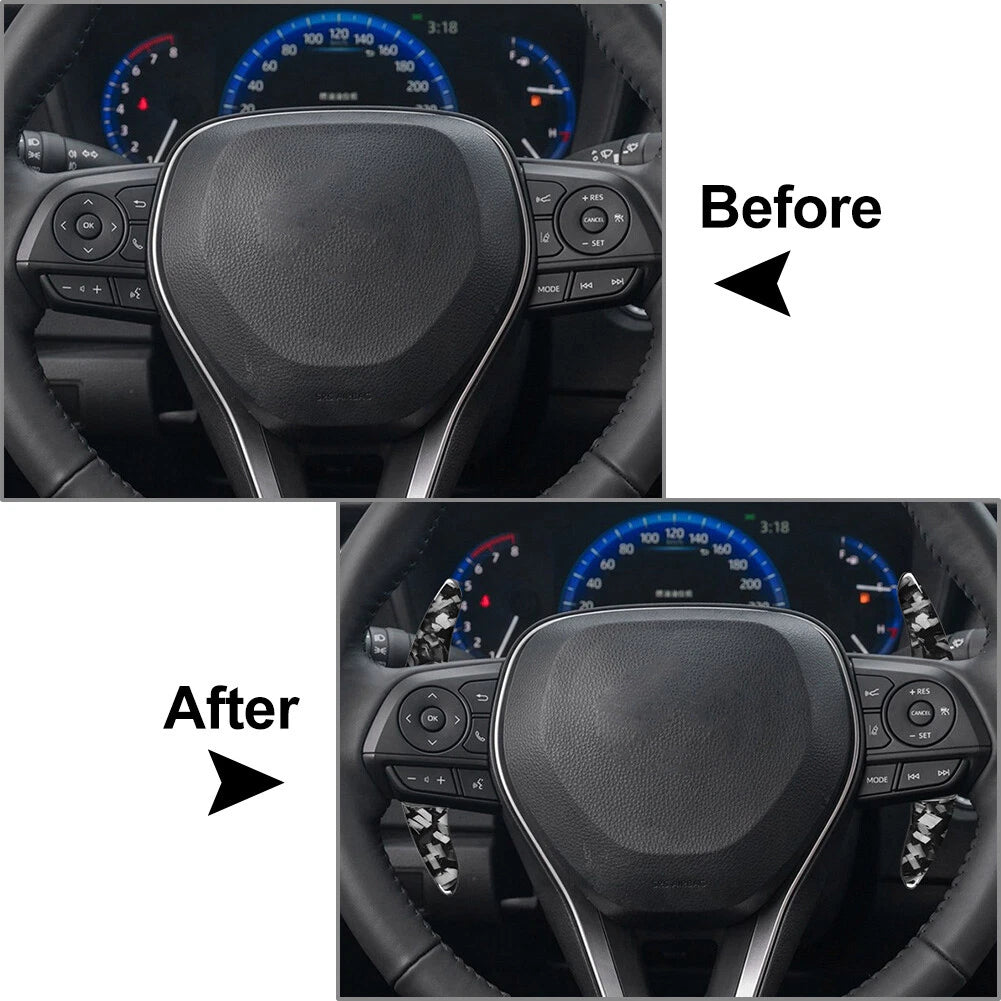 Steering Wheel Shift Paddle Extension for Toyota Camry Corolla Avalon RAV4 (2018–2023)