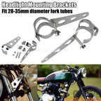 Adjustable Headlight Mount Bracket for Motorcycle 28-35mm Fork Tube