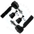 Set of 2 Front Lower Ball Joints & Outer Tie Rod Ends for Jeep Liberty (2005–2007)