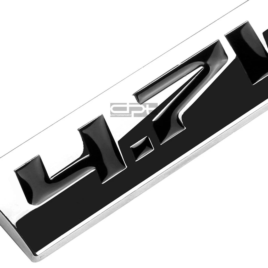 Polished Chrome Badge Emblem for 4.7L Engine