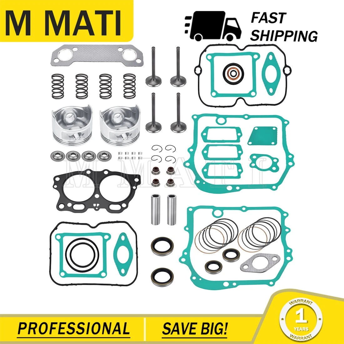 Engine Rebuild Kit for EZGO Golf Cart Robin 350cc (1996–2002)
