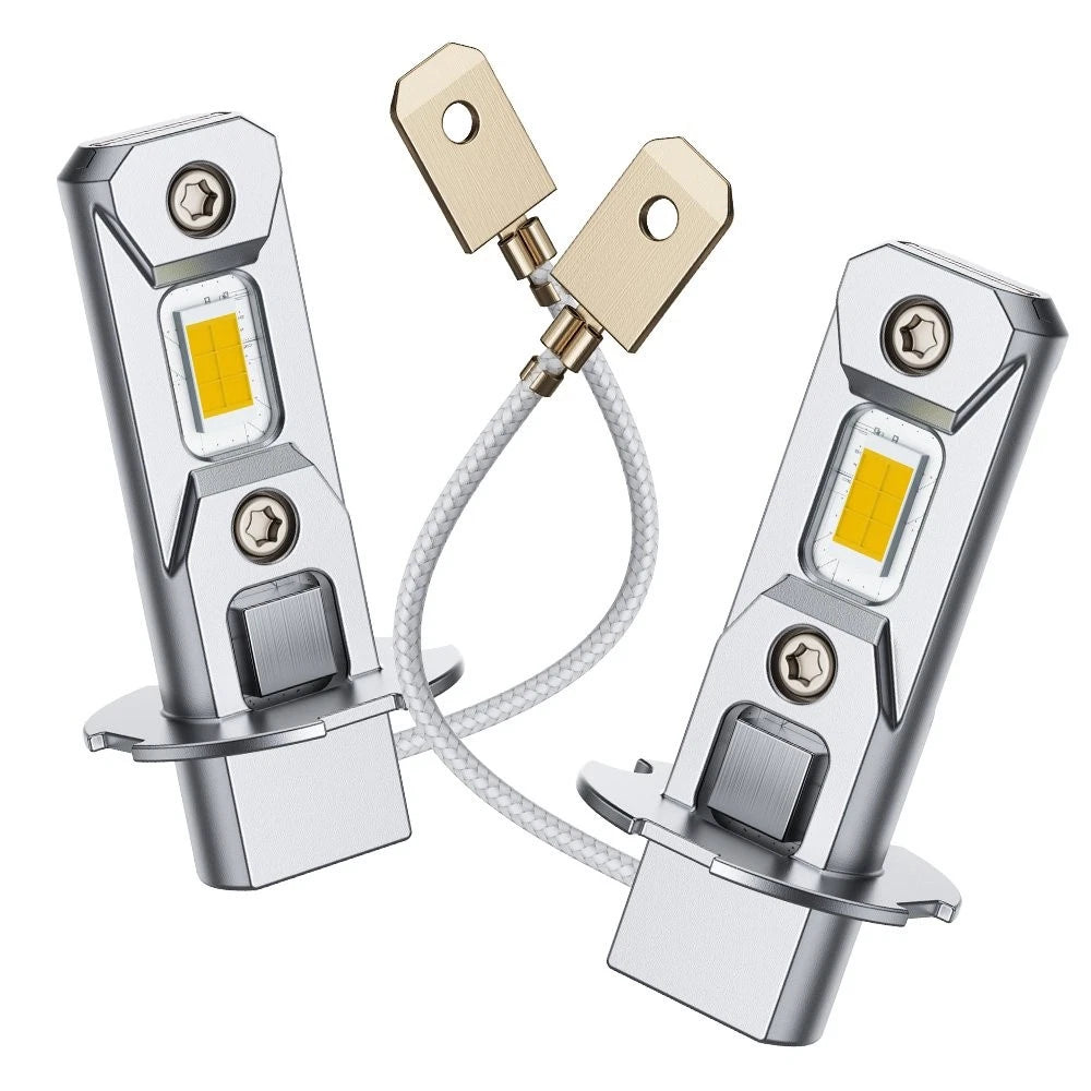 H3 LED Fog Light Bulb Conversion Kit for Mini (2000–2023) - Yellow 3000K