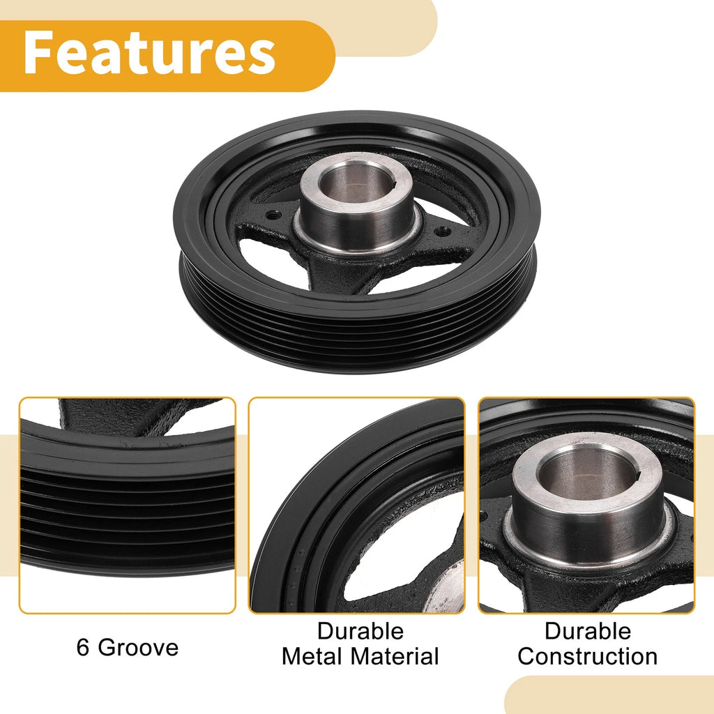 Engine Harmonic Balancer Crankshaft Pulley for Nissan Sentra (2007–2019) No.12303EN20C