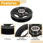 Engine Harmonic Balancer Crankshaft Pulley for Nissan Sentra (2007–2019) No.12303EN20C
