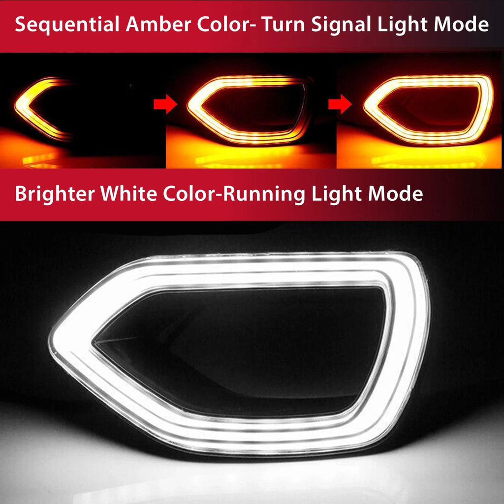 Switchback LED DRL Grille Lights for Dodge Charger SRT Scat Pack SXT (2015-2019)