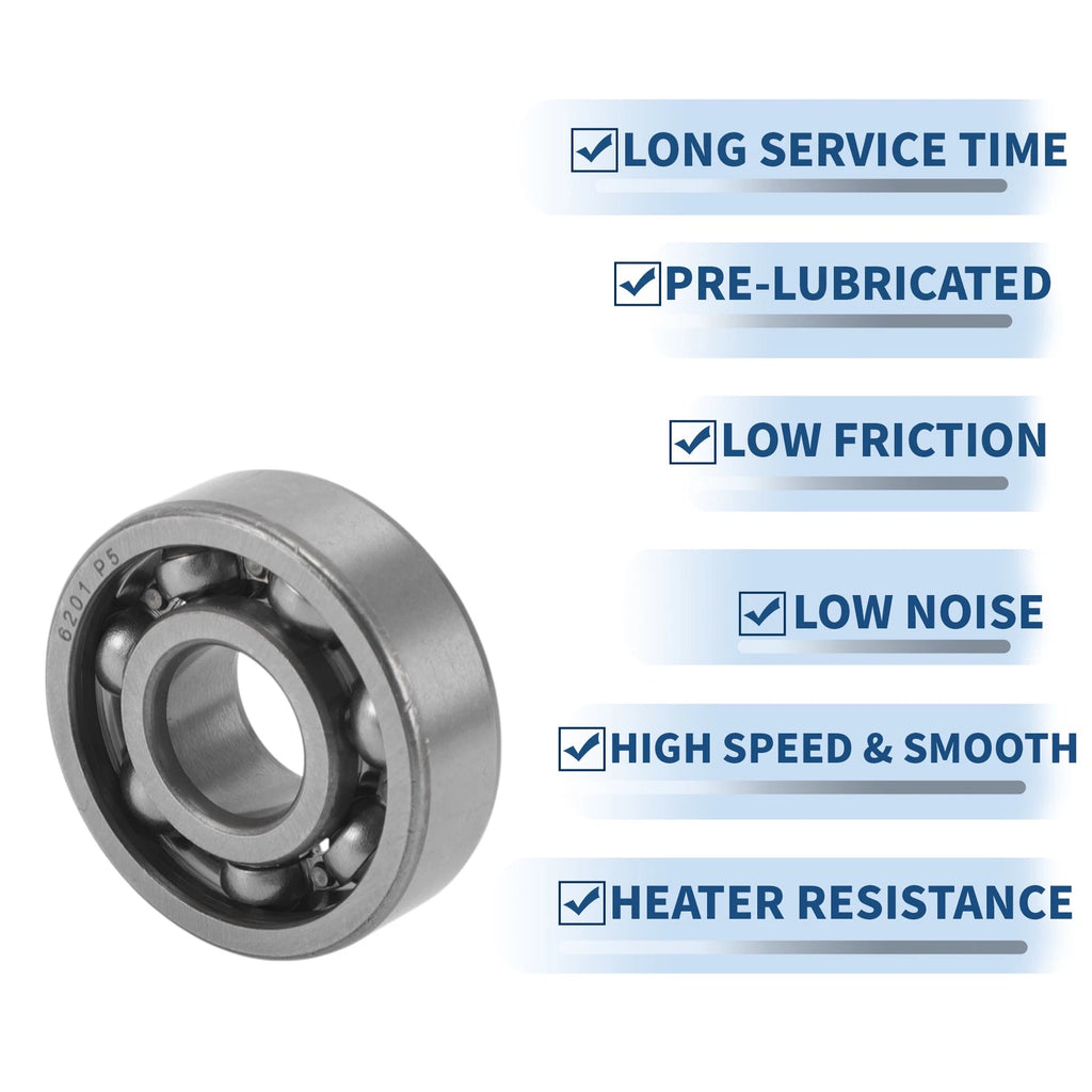 6201 Deep Groove Ball Bearing for Scooter Skateboard Wheel (12x32x10mm)